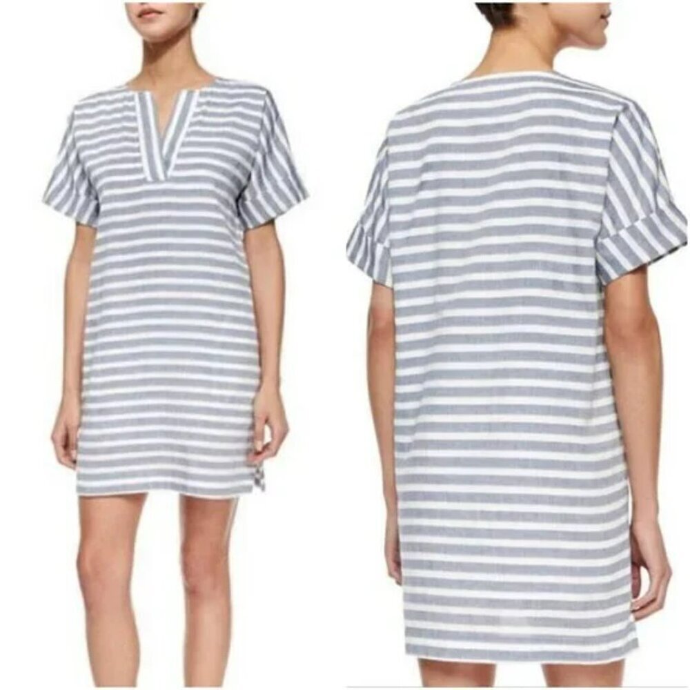 ATM Striped Shift Tunic Dress Anthony Thomas‎ Melillo